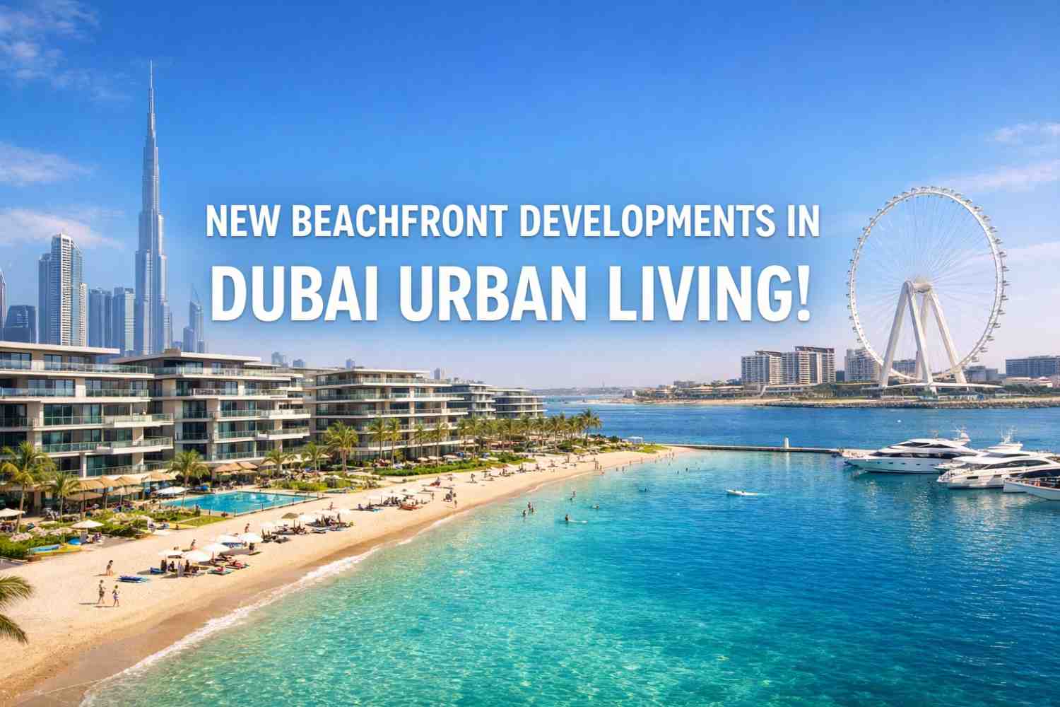 New Beachfront Developments in Dubai Urban Living!